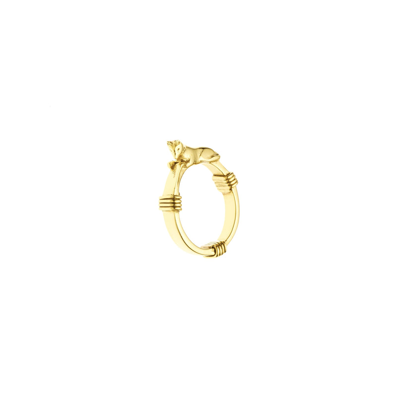 Wolf Ring | Gold Plate