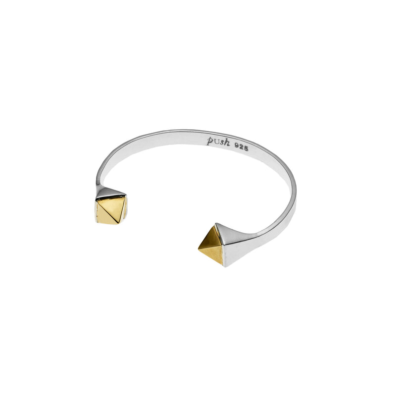 Twin Spirit Cuff | Sterling Silver and Gold Plate
