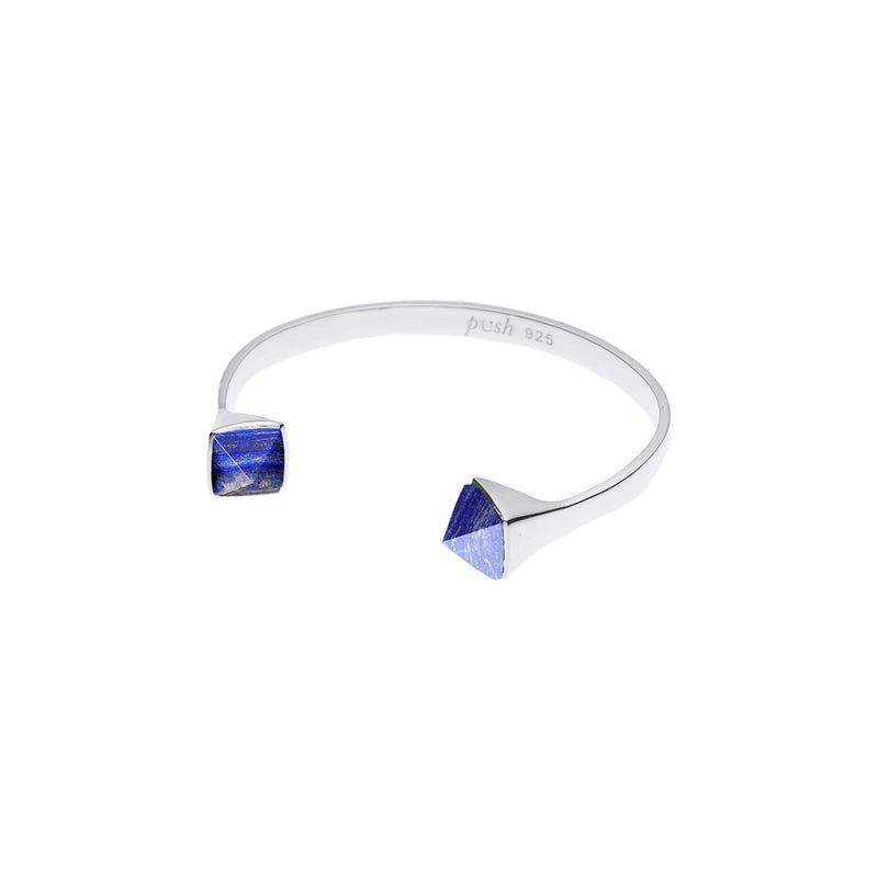 Twin Spirit Cuff | Lapis Lazuli and Sterling Silver