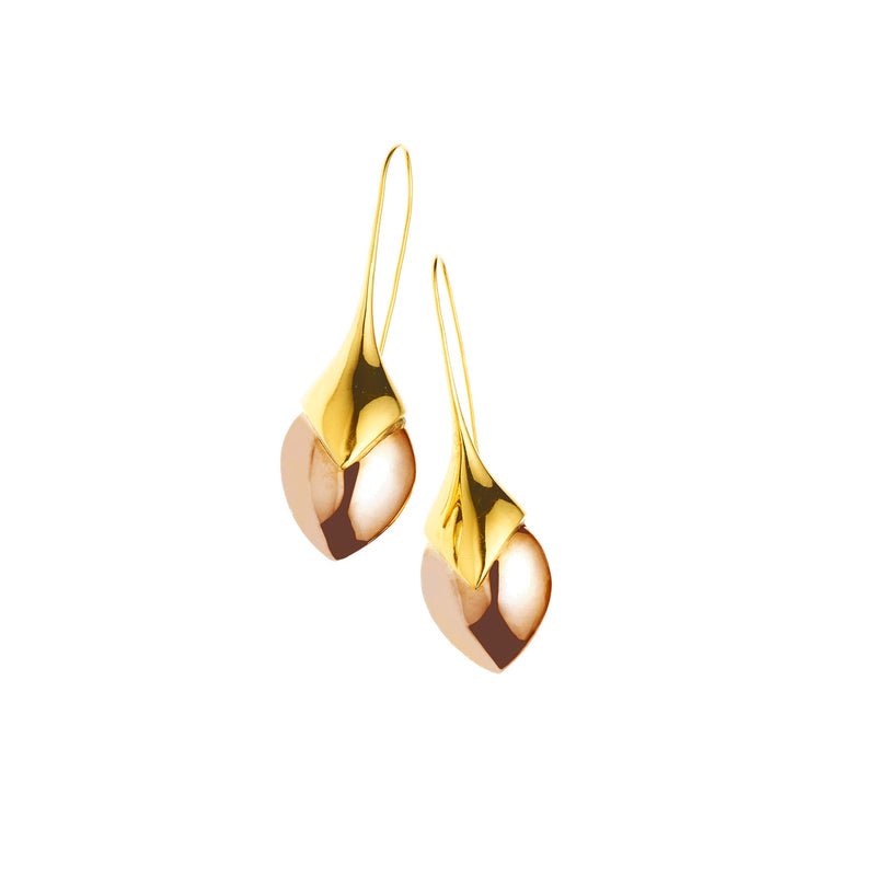 Water Masai Earrings | Gold Plate | select stones
