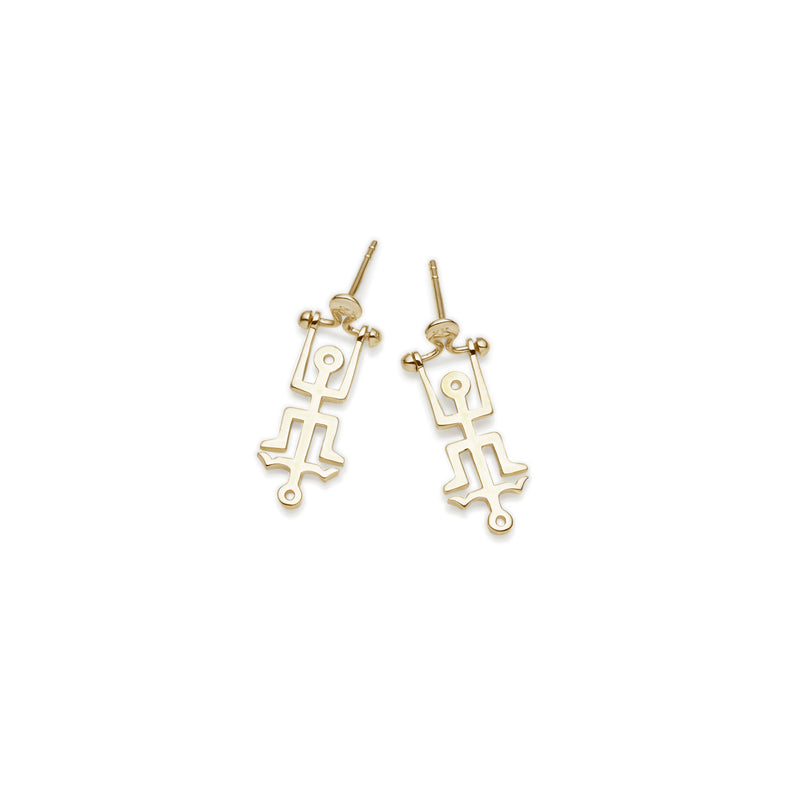 Mini Hangman Earrings | 925 Sterling Silver and Gold Plate
