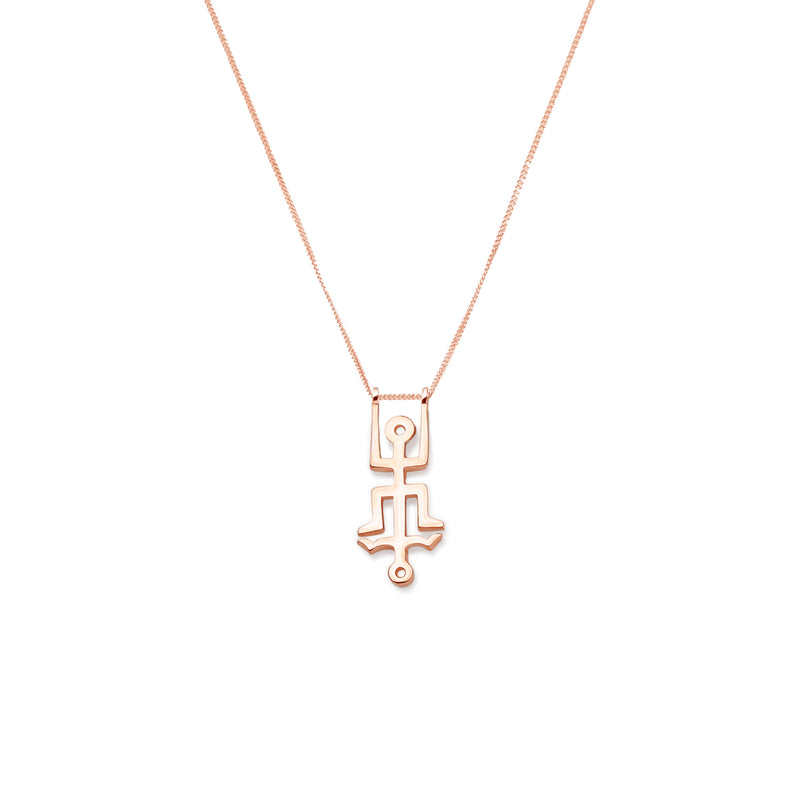 Mini Hangman Necklace | Sterling Silver and Rose Gold Plate