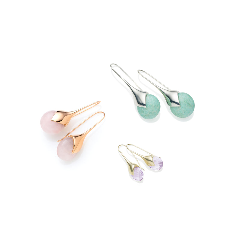 Medium Masai Earrings | Gold Plate | select stones